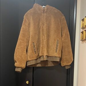 Zyia Cozy Brown Sherpa Jacket